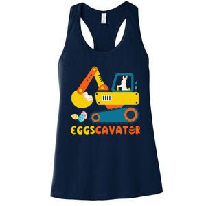 Easter Fashion Eggscavator Excavator Easter Women's Racerback Tank