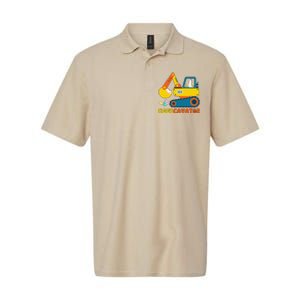 Easter Fashion Eggscavator Excavator Easter Softstyle Adult Sport Polo