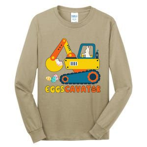 Easter Fashion Eggscavator Excavator Easter Tall Long Sleeve T-Shirt