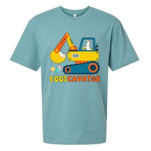 Easter Fashion Eggscavator Excavator Easter Sueded Cloud Jersey T-Shirt