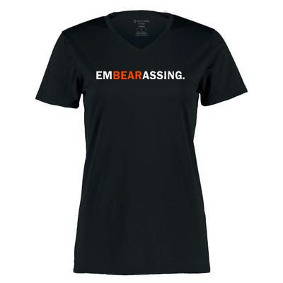 Embearassing Funny Women's Momentum V-Neck T-Shirt