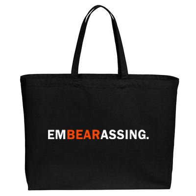 Embearassing Funny Cotton Canvas Jumbo Tote