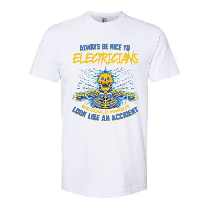 Electrician Funny For Electrical Engineer Electricity Softstyle CVC T-Shirt