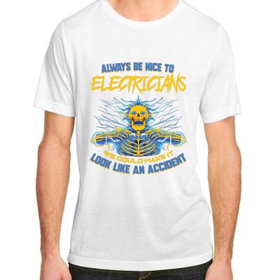 Electrician Funny For Electrical Engineer Electricity Adult ChromaSoft Performance T-Shirt