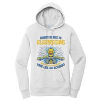 Electrician Funny For Electrical Engineer Electricity Women's Pullover Hoodie