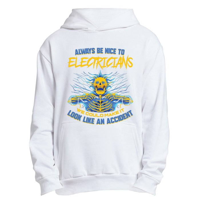 Electrician Funny For Electrical Engineer Electricity Urban Pullover Hoodie