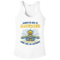 Electrician Funny For Electrical Engineer Electricity Ladies PosiCharge Competitor Racerback Tank