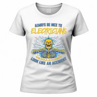 Electrician Funny For Electrical Engineer Electricity Women's T-Shirt