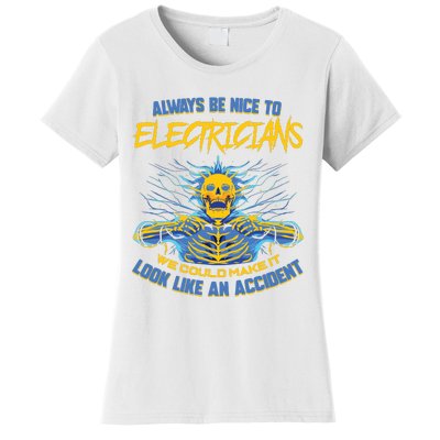 Electrician Funny For Electrical Engineer Electricity Women's T-Shirt