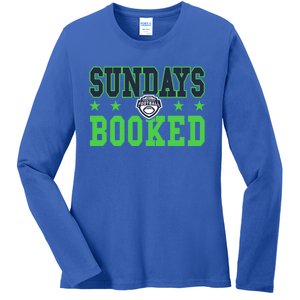 Espn Fantasy Football Sundays Booked V1 Funny Gift Ladies Long Sleeve Shirt