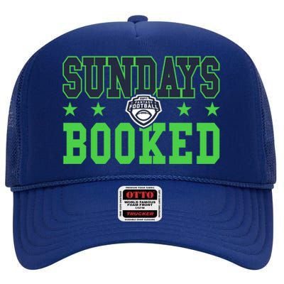 Espn Fantasy Football Sundays Booked V1 Funny Gift High Crown Mesh Back Trucker Hat