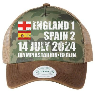 Euro Football Final England Spain Winners July 2024 Premium Legacy Tie Dye Trucker Hat