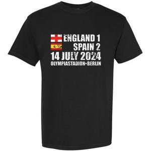 Euro Football Final England Spain Winners July 2024 Premium Garment-Dyed Heavyweight T-Shirt