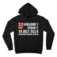 Euro Football Final England Spain Winners July 2024 Premium Hoodie