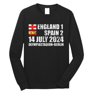 Euro Football Final England Spain Winners July 2024 Premium Long Sleeve Shirt