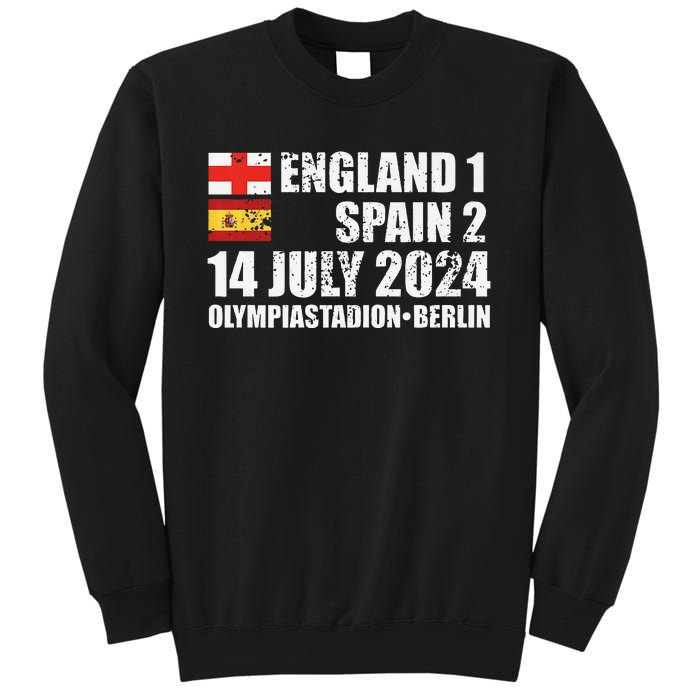 Euro Football Final England Spain Winners July 2024 Premium Sweatshirt