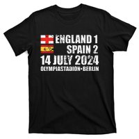 Euro Football Final England Spain Winners July 2024 Premium T-Shirt