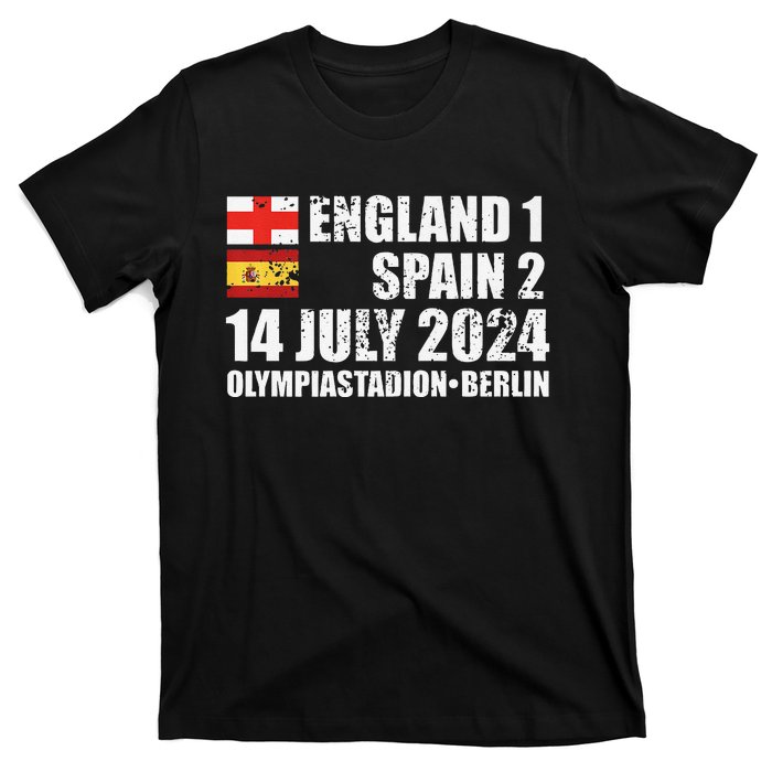 Euro Football Final England Spain Winners July 2024 Premium T-Shirt