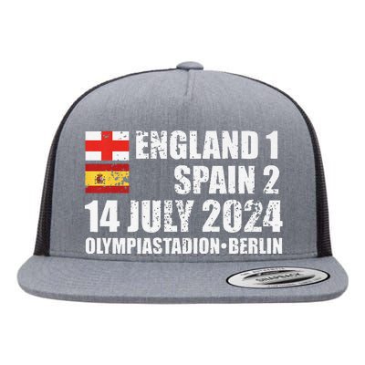 Euro Football Final England Spain Winners July 2024 Premium Flat Bill Trucker Hat