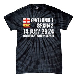 Euro Football Final England Spain Winners July 2024 Premium Tie-Dye T-Shirt