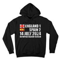 Euro Football Final England Spain Winners July 2024 Premium Tall Hoodie