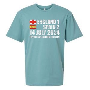 Euro Football Final England Spain Winners July 2024 Premium Sueded Cloud Jersey T-Shirt