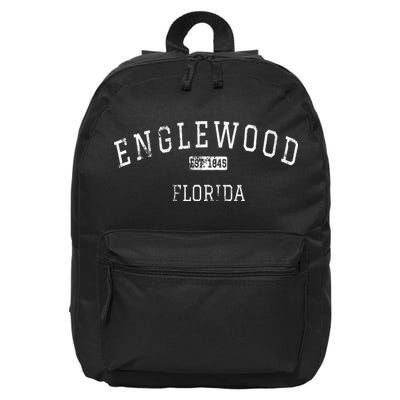 Englewood Florida FL Vintage 16 in Basic Backpack