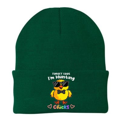 Easter funny Forget Eggs Im Hunting Chicks Knit Cap Winter Beanie