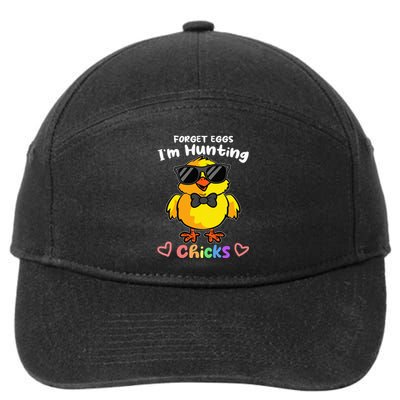 Easter funny Forget Eggs Im Hunting Chicks 7-Panel Snapback Hat