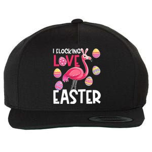 Easter Flamingo Flocking Love Cute Funny Meaningful Gift Wool Snapback Cap