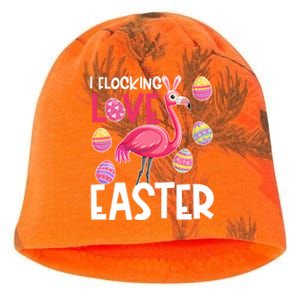 Easter Flamingo Flocking Love Cute Funny Meaningful Gift Kati - Camo Knit Beanie