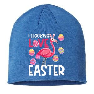 Easter Flamingo Flocking Love Cute Funny Meaningful Gift Sustainable Beanie