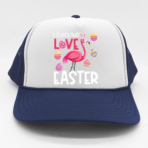 Easter Flamingo Flocking Love Cute Funny Meaningful Gift Trucker Hat