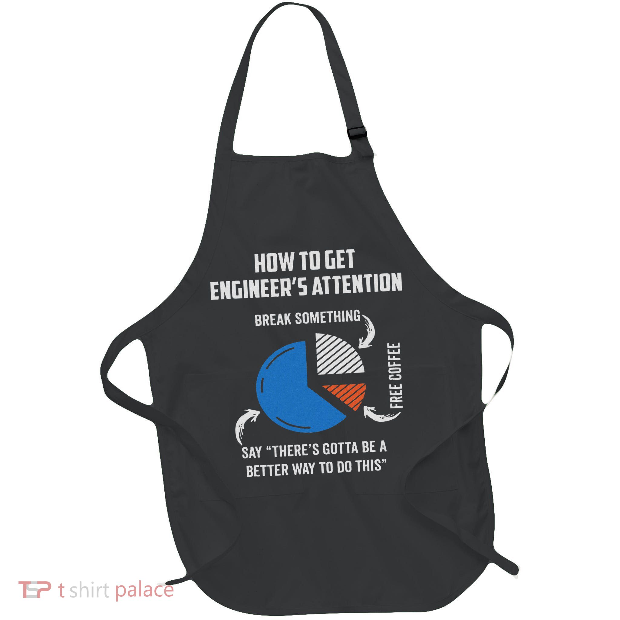 Engineer Funny For Electrical,mechanical,civil,computer Full-Length Apron With Pockets