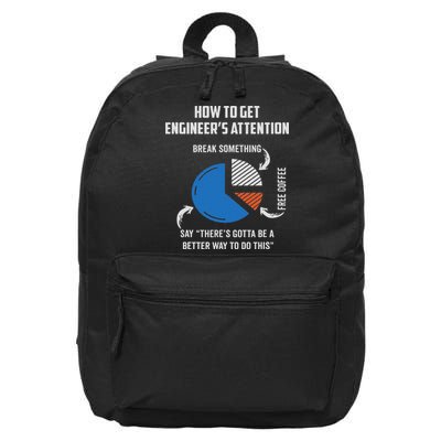 Engineer Funny For Electrical,mechanical,civil,computer 16 in Basic Backpack