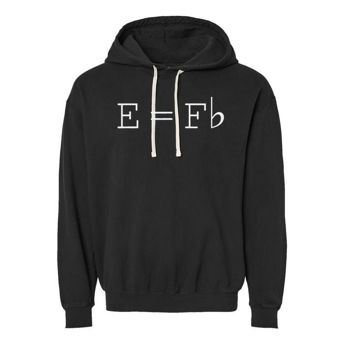 E = F Flat E Is Equal To F Flat Relativity Theory Music Garment-Dyed Fleece Hoodie