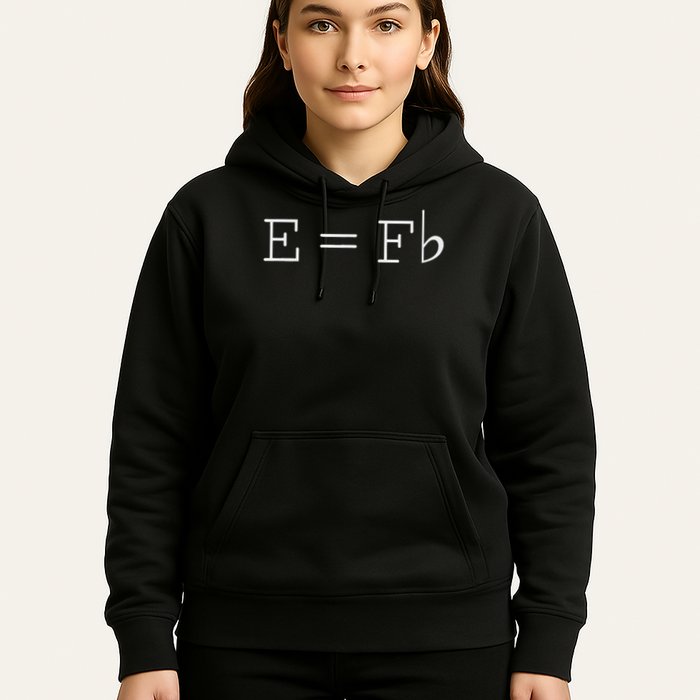 E = F Flat E Is Equal To F Flat Relativity Theory Music Hoodie