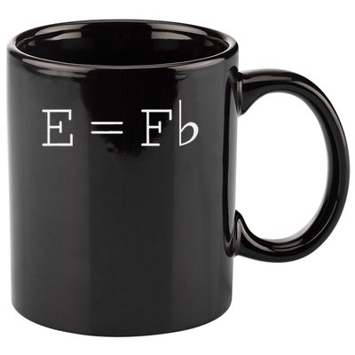 E = F Flat E Is Equal To F Flat Relativity Theory Music 11oz C Handle Ceramic Mug