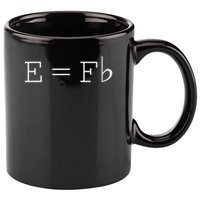 E = F Flat E Is Equal To F Flat Relativity Theory Music 11oz C Handle Ceramic Mug