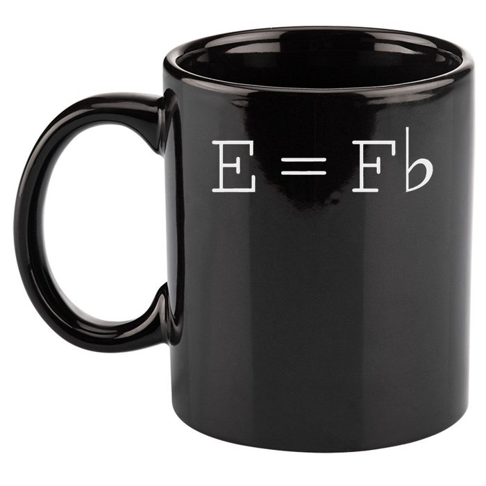 E = F Flat E Is Equal To F Flat Relativity Theory Music 11oz C Handle Ceramic Mug