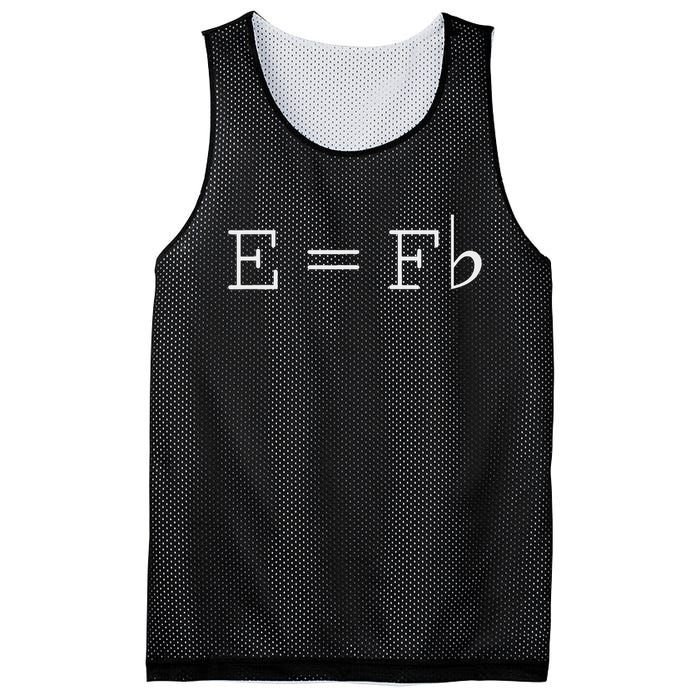 E = F Flat E Is Equal To F Flat Relativity Theory Music Mesh Reversible Basketball Jersey Tank