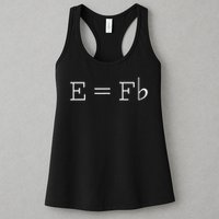 E = F Flat E Is Equal To F Flat Relativity Theory Music Womens Tank Top