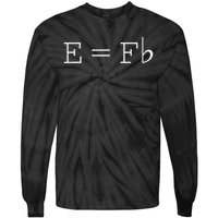 E = F Flat E Is Equal To F Flat Relativity Theory Music Tie-Dye Long Sleeve Shirt