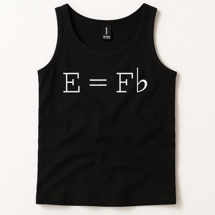 E = F Flat E Is Equal To F Flat Relativity Theory Music Tank Top