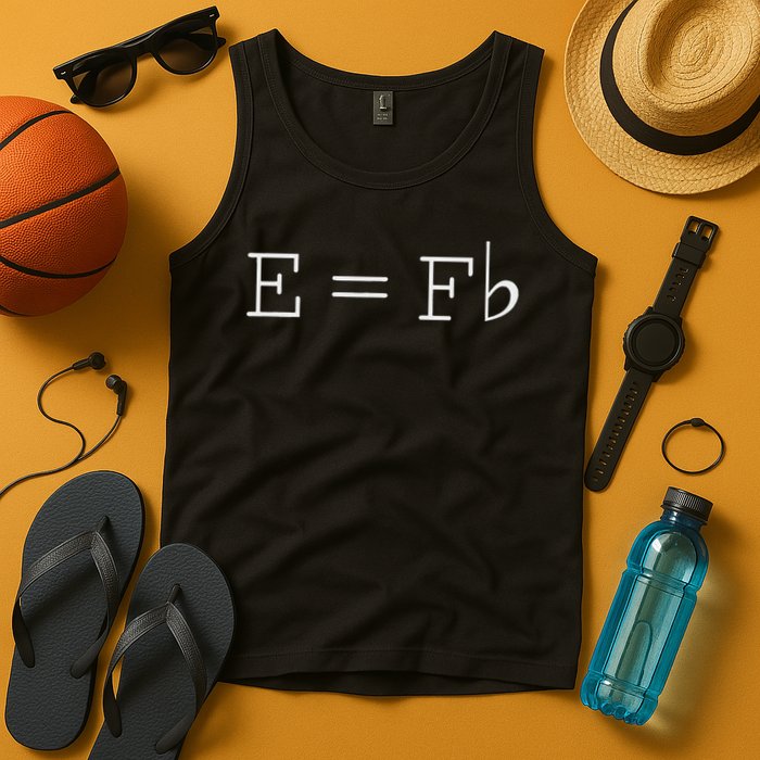 E = F Flat E Is Equal To F Flat Relativity Theory Music Tank Top