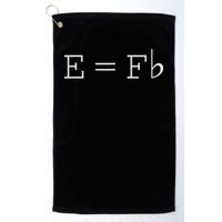 E = F Flat E Is Equal To F Flat Relativity Theory Music Golf Towel