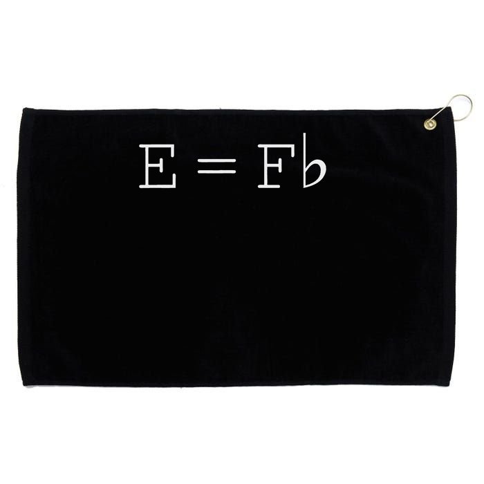 E = F Flat E Is Equal To F Flat Relativity Theory Music Grommeted Golf Towel