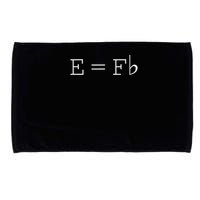 E = F Flat E Is Equal To F Flat Relativity Theory Music Microfiber Hand Towel