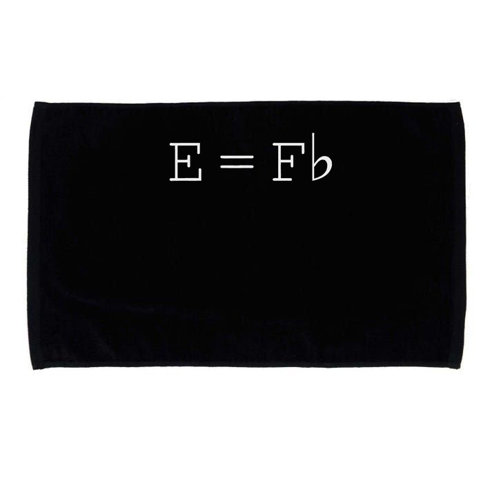 E = F Flat E Is Equal To F Flat Relativity Theory Music Microfiber Hand Towel