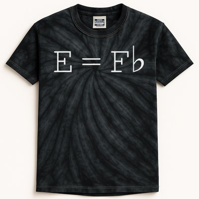 E = F Flat E Is Equal To F Flat Relativity Theory Music Kids Tie-Dye T-Shirt